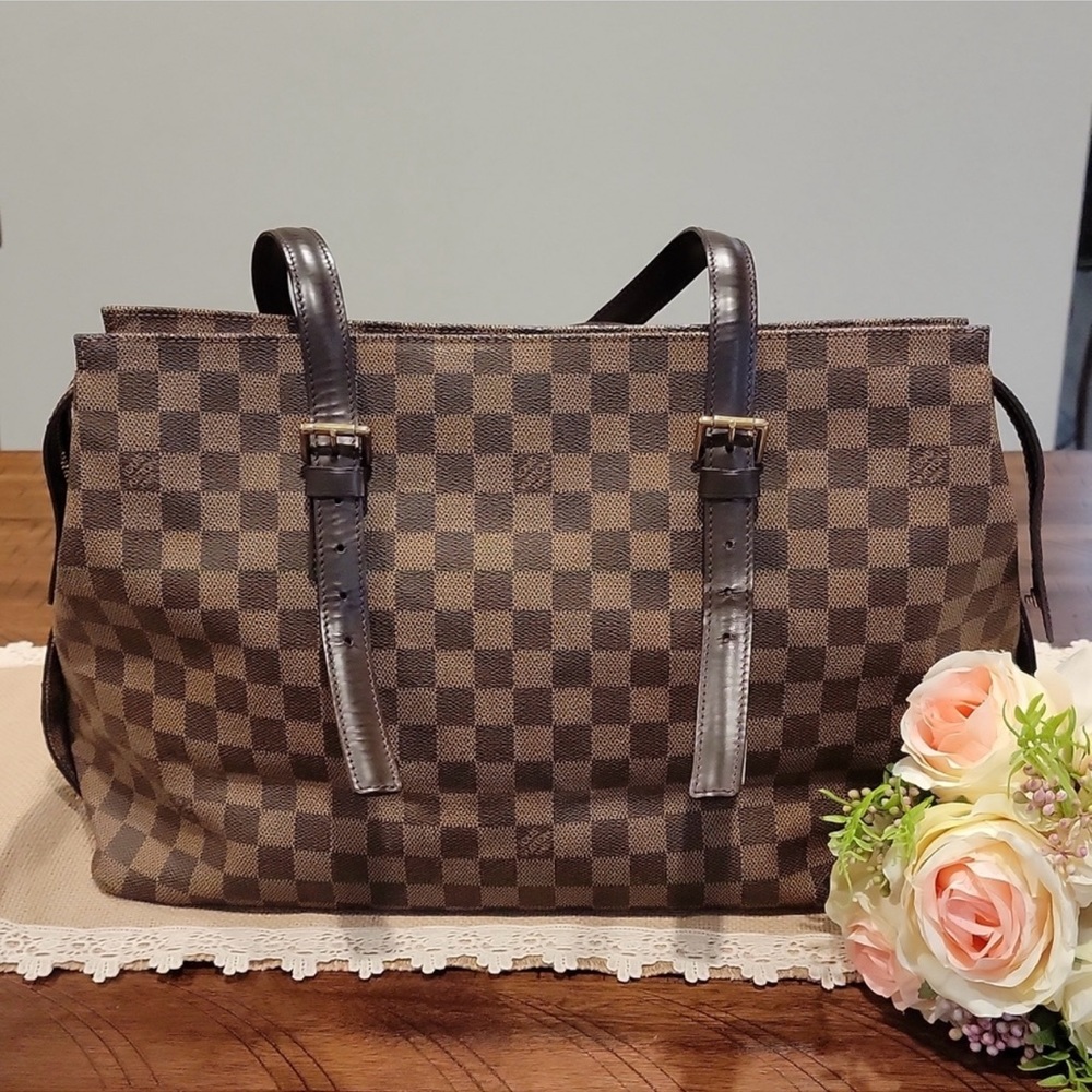 2001 Damier Ebene Chelsea Tote